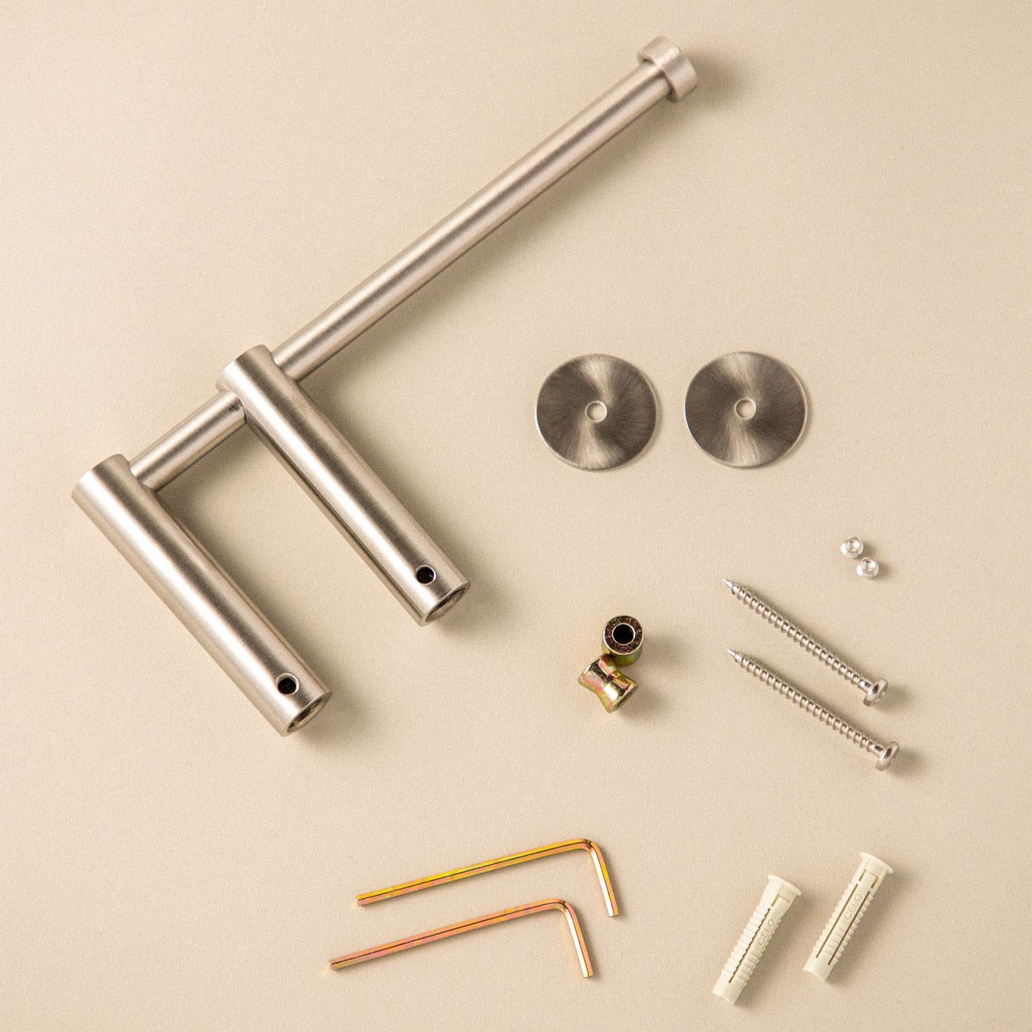 Toilet Roll Holder, Logic Collection | Brushed Brass