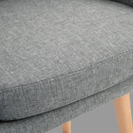 Upholstered Bucket Seat Bar Stools W/ Wood Legs