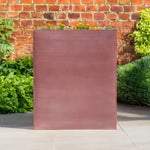 Long Zinc Galvanised Tall Trough Planter | 75cm x 25cm x 90cm | Rose Gold