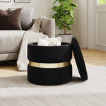 Upholstered Storage Ottoman Foot Rest