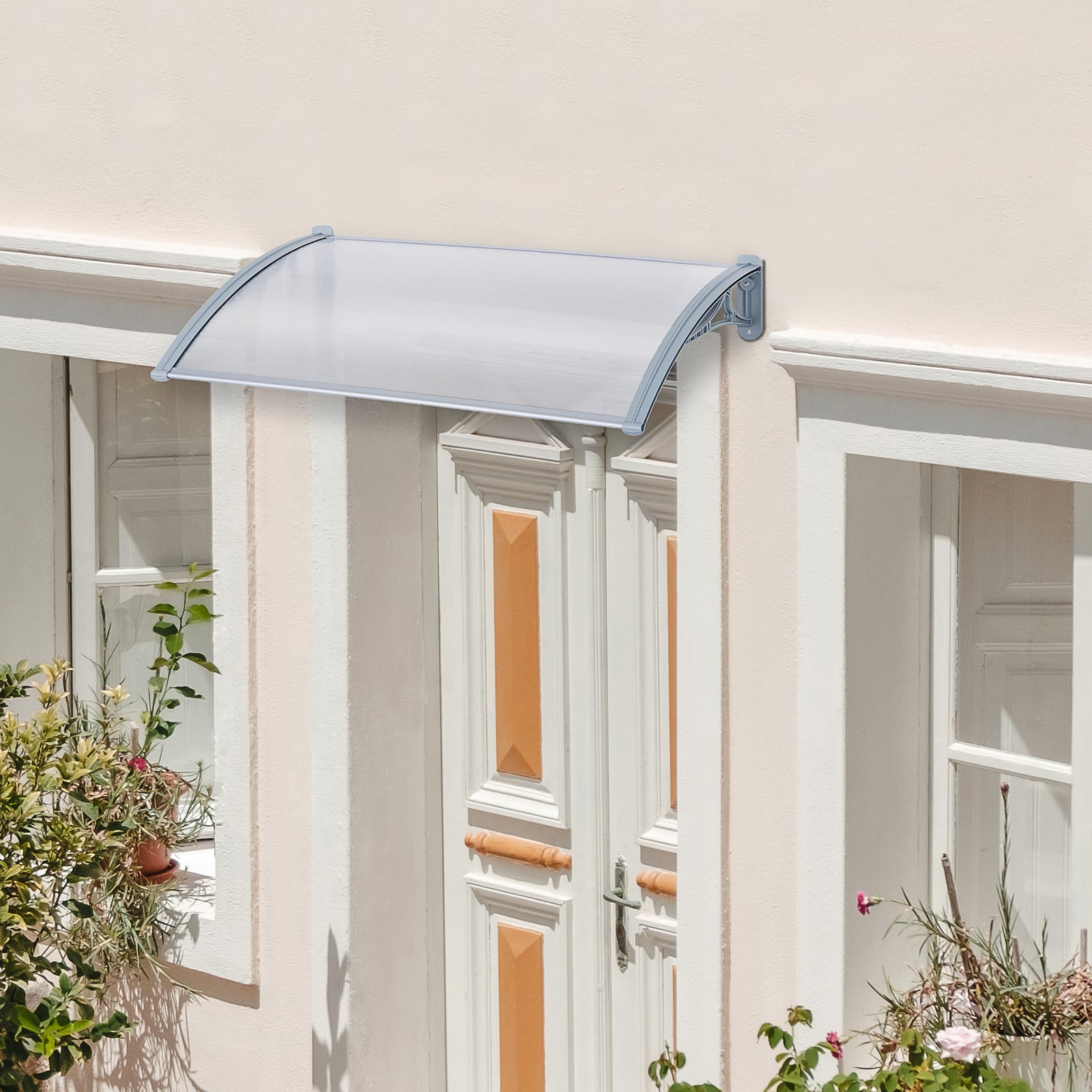 140cm Front Door Awning, Aluminium Rain Cover