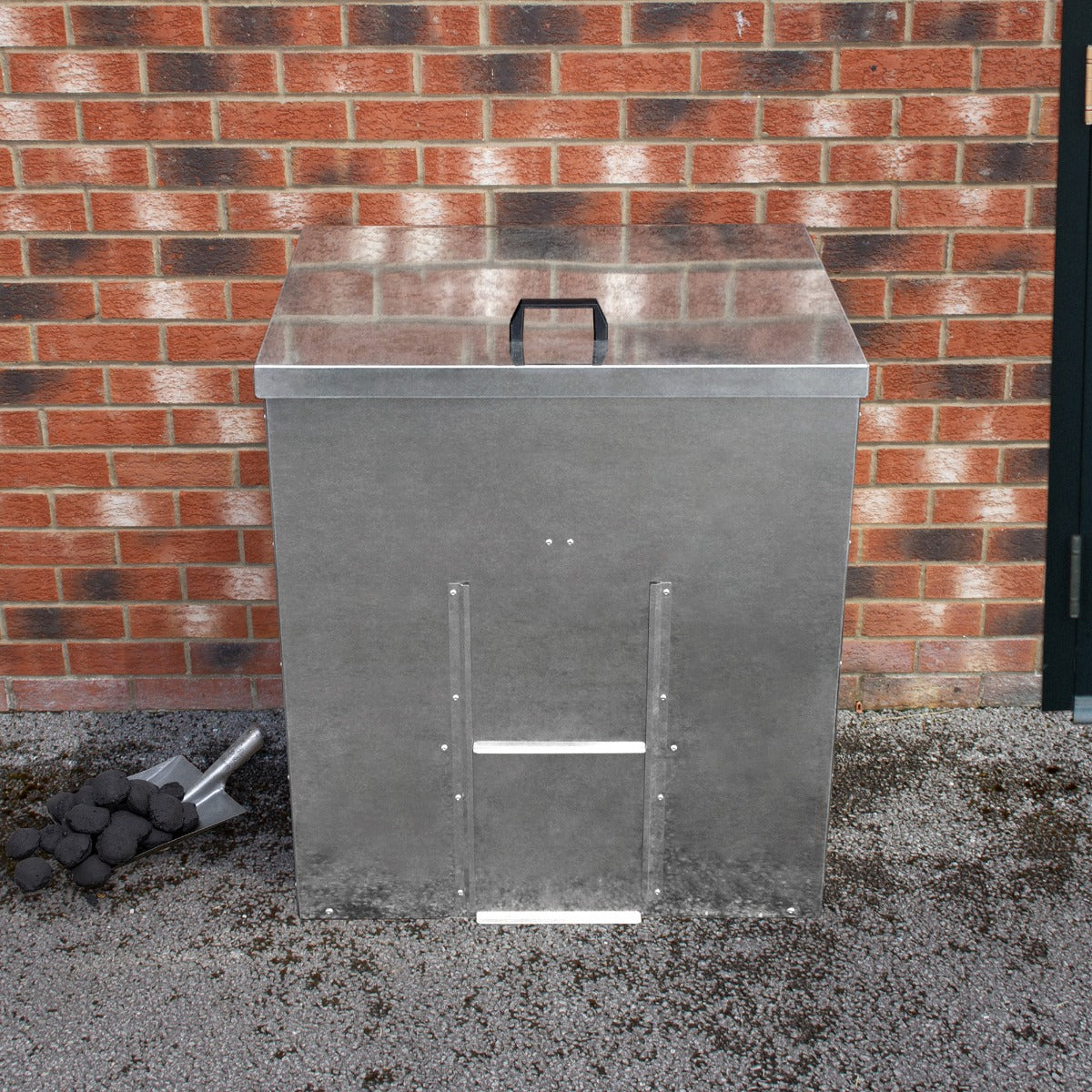 Galvanised Coal Bunker | 350kg | Silver
