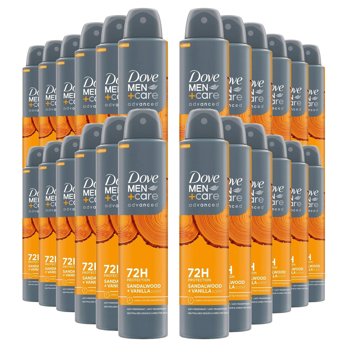 Anti-perspirant Deodorant Spray Sandalwood + Vanilla | Set of 24