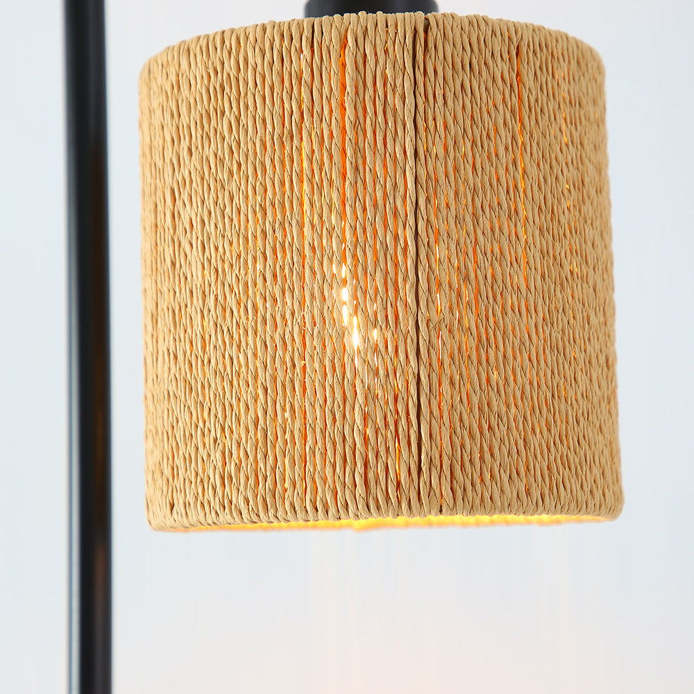 Modern Cylindrical Rope Floor Lamp