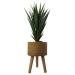 36cm X 25cm Woven Effect Composite Large Planter