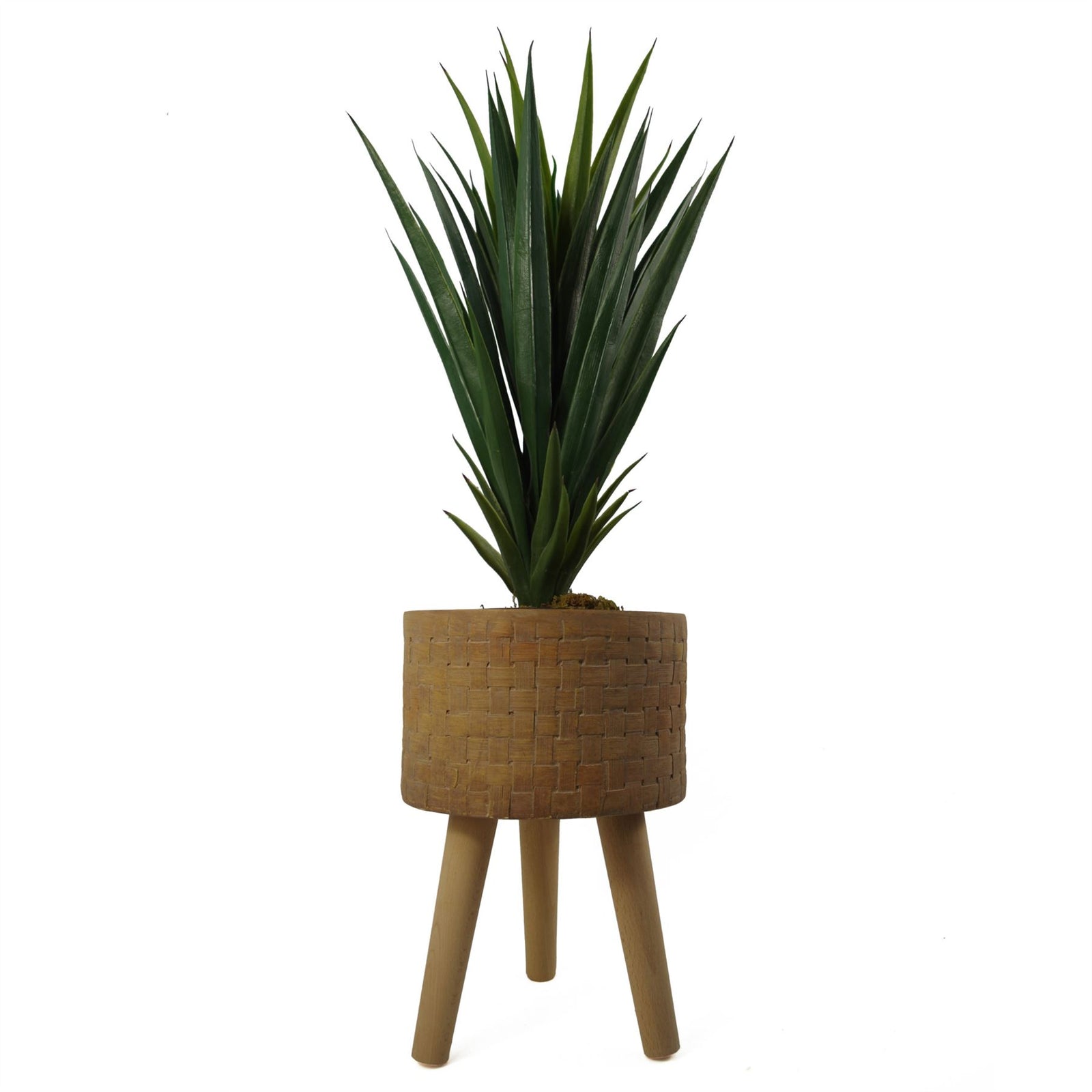 36cm X 25cm Woven Effect Composite Large Planter