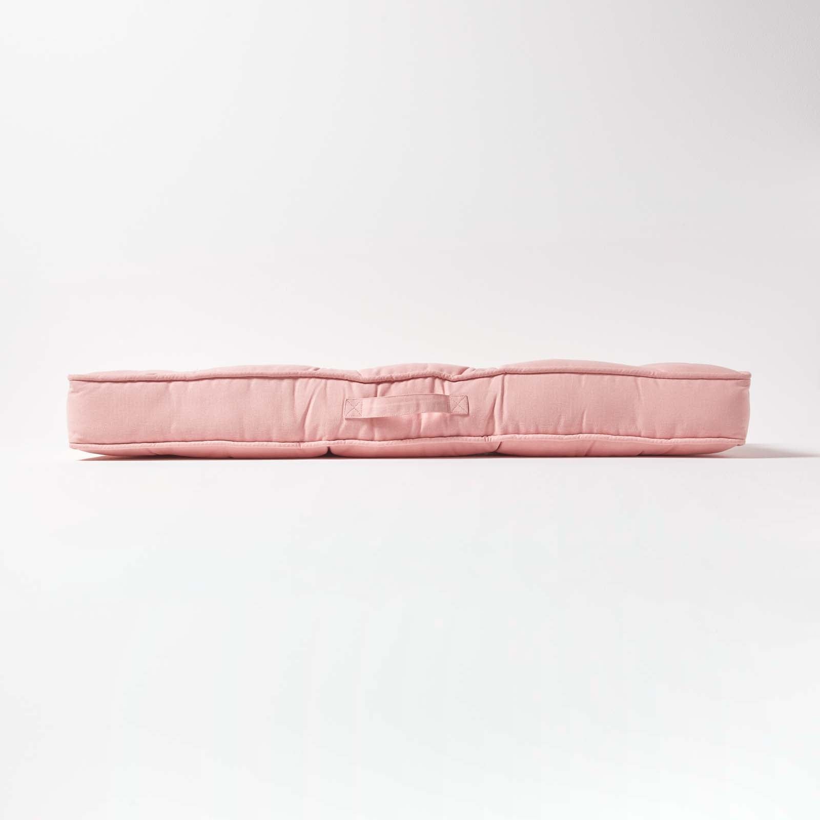Cotton 2 Seater Booster Cushion | 50cm x 100cm | Pink