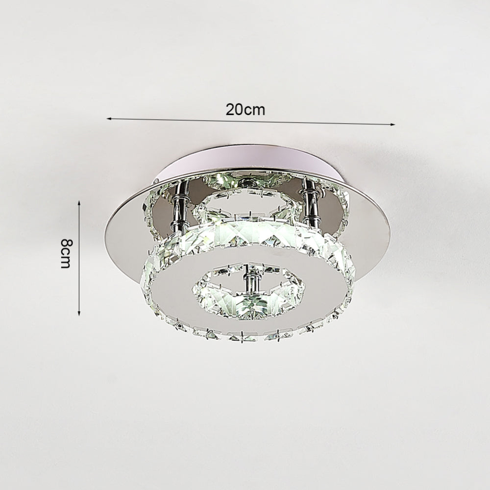Modern Small Crystal Led Ceiling Light
