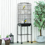 Bird Cage For Budgie Finch Canary Parakeet W/ Stand Sliding Tray | Black