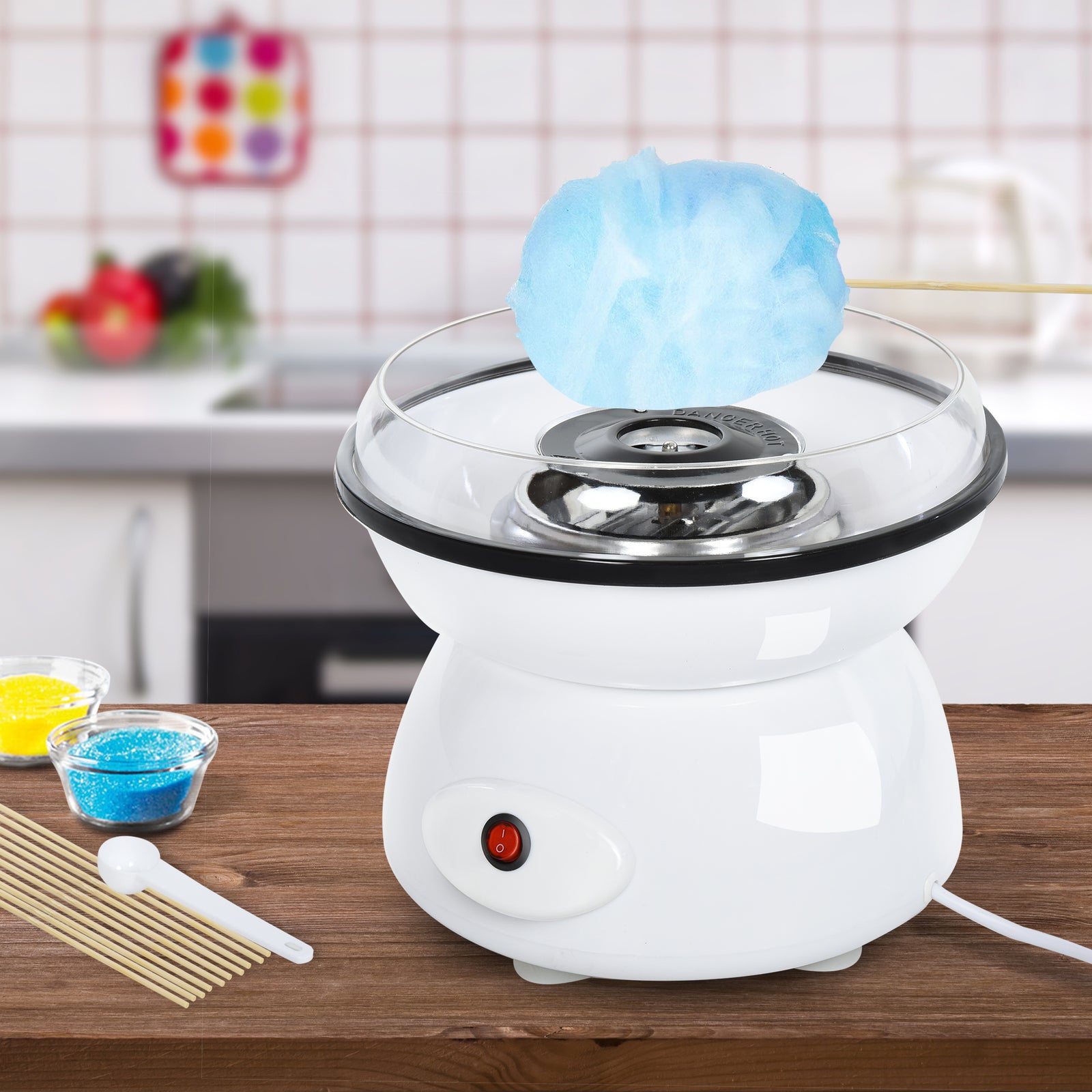 450w Electric Candyfloss Machine Kit Non-stick Children | One Size | White