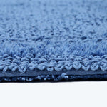 Luxury Reversible Cotton Bath Mat | 70 x 120cm | Cobalt Blue