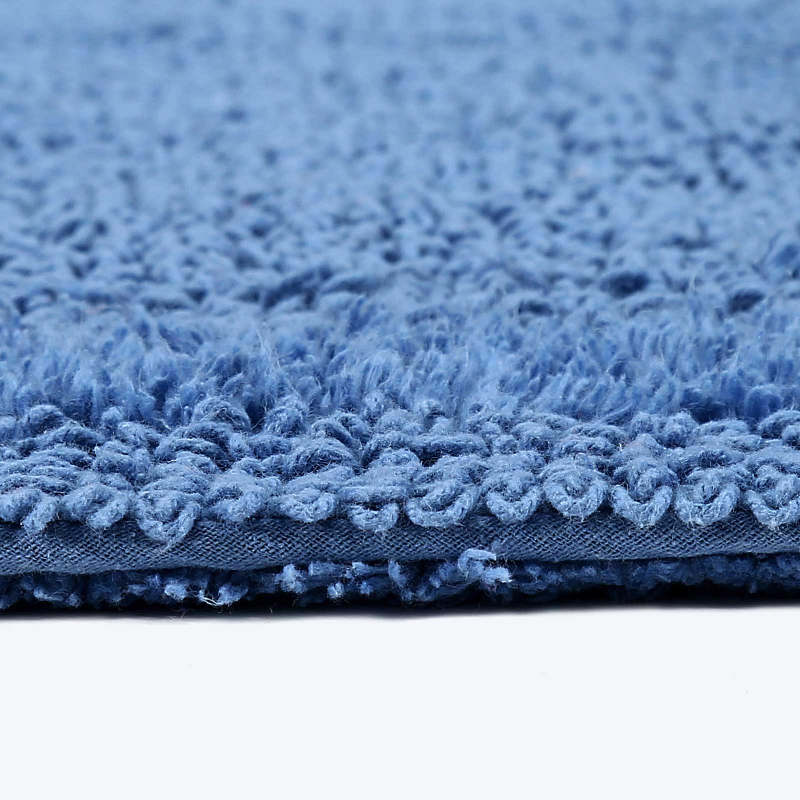 Luxury Reversible Cotton Bath Mat | 70 x 120cm | Cobalt Blue