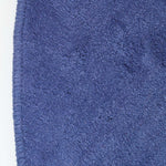 Hand Tufted Plain Cotton Large Round Rug | 70cm x 70cm | Blue