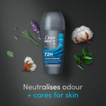 Men+care Antiperspirant Roll On Clean Comfort 72h Protection, 6x50ml