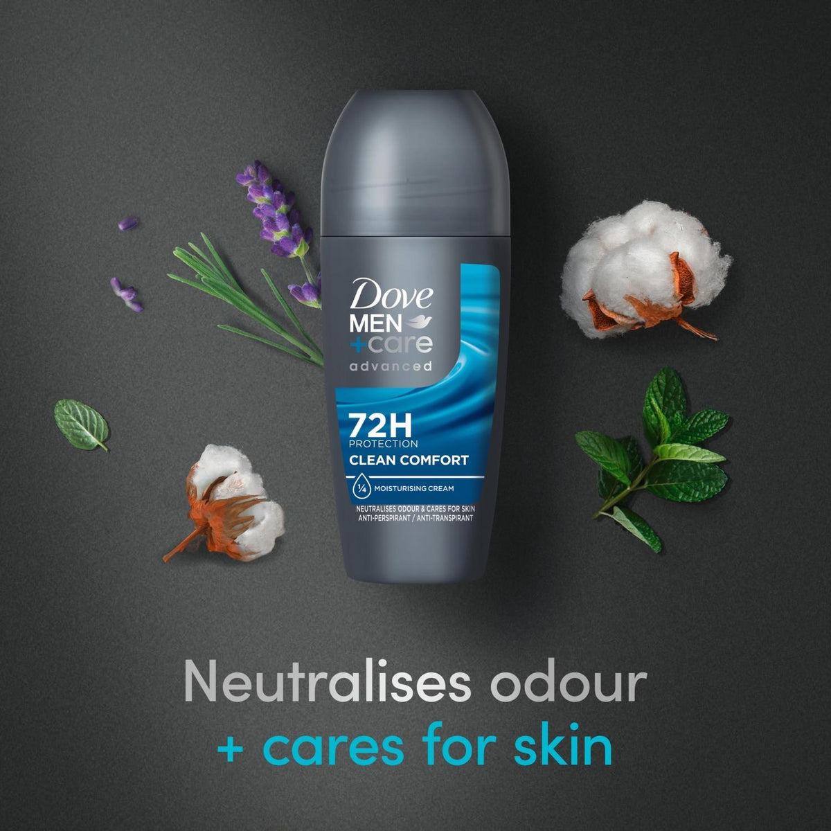 Men+care Antiperspirant Roll On Clean Comfort 72h Protection, 6x50ml