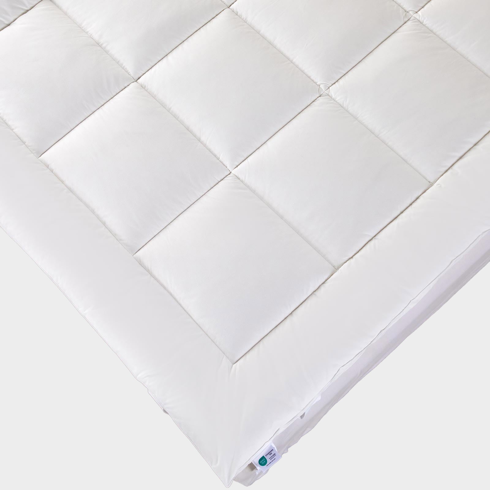 Premium Wool Mattress Topper Deep Fitting Comfort | Super King | White