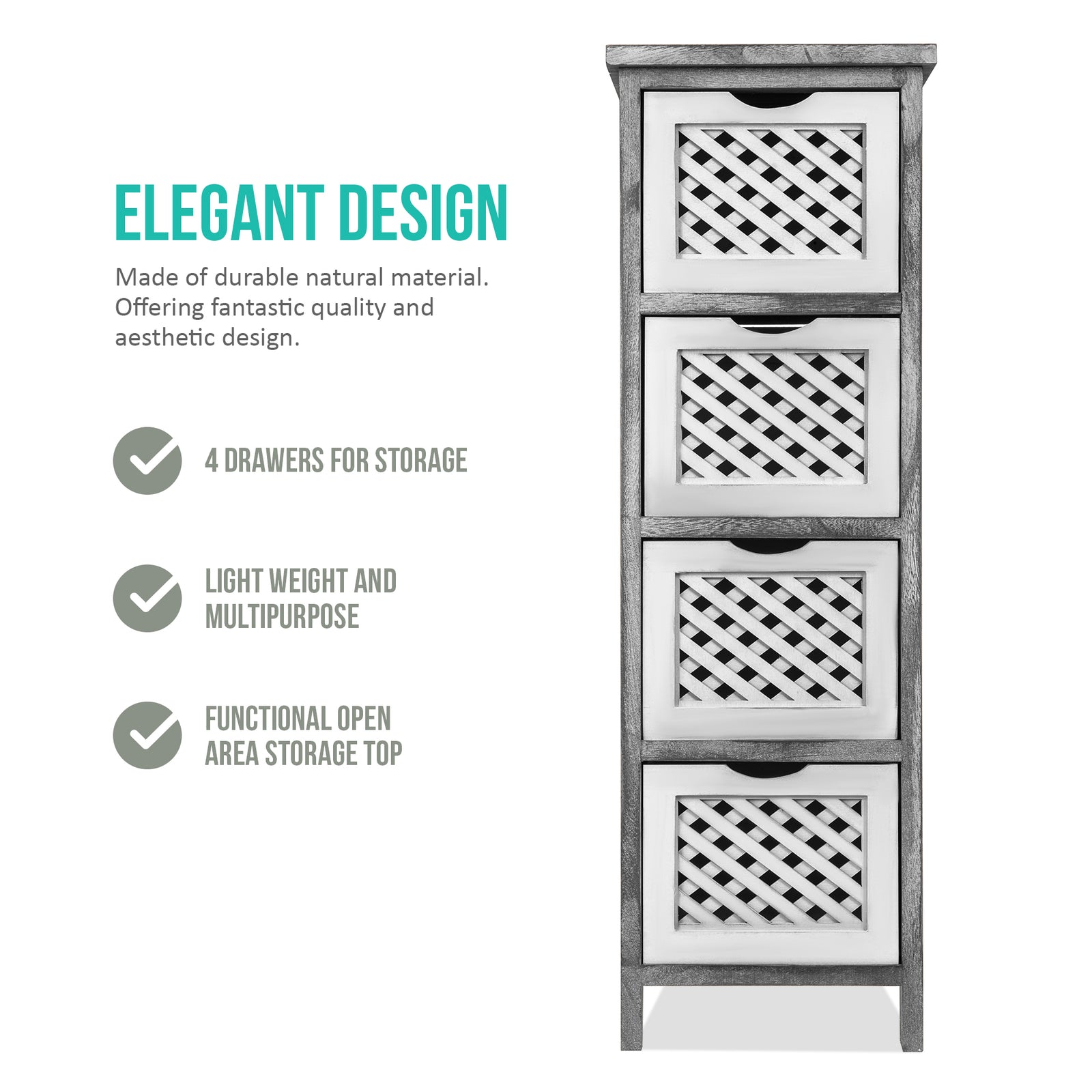 Minerva Drawer Unit - 4 Drawer
