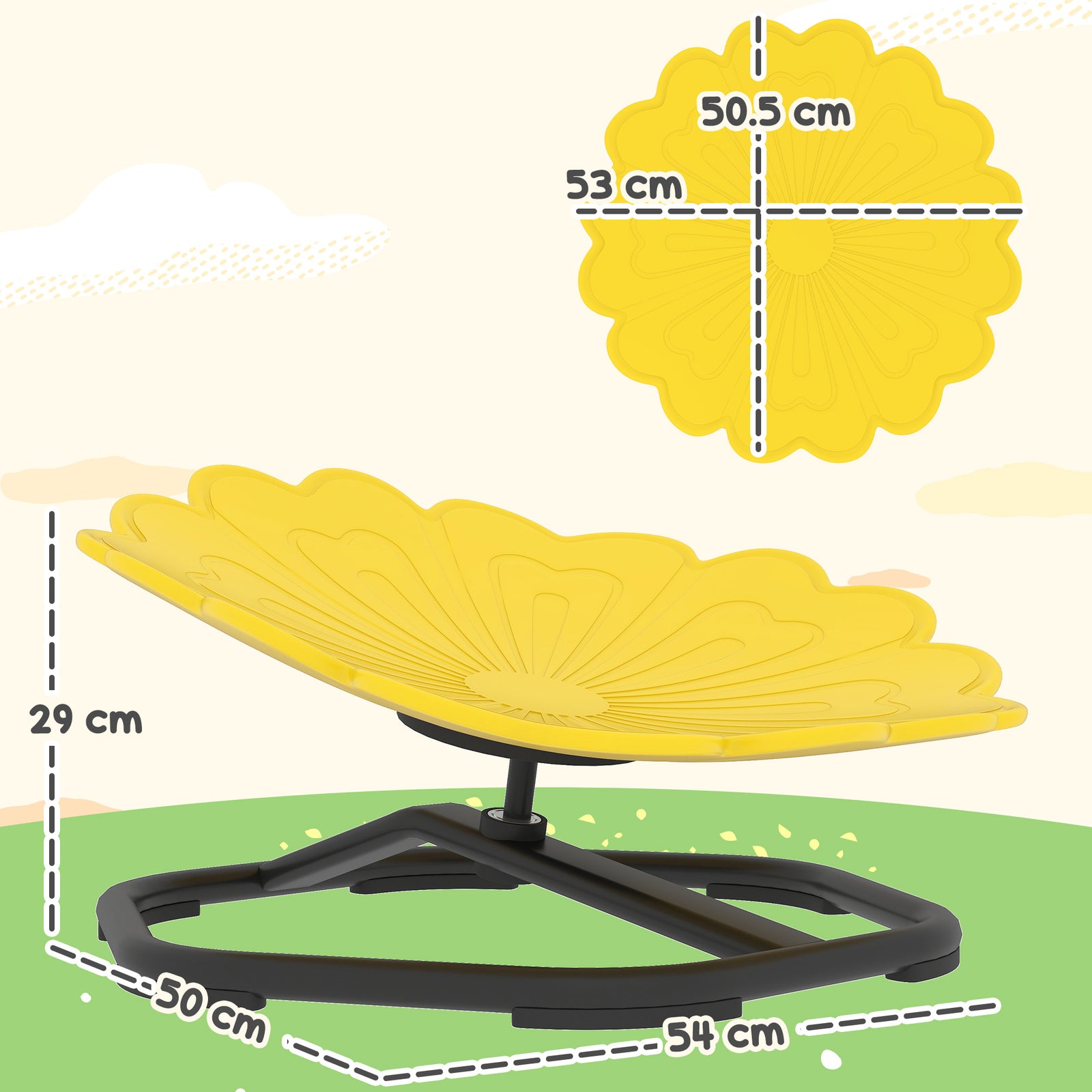 Sensory Spinning Chair, Kids Swivel Chair | Yellow