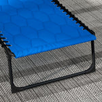 Foldable Sun Lounger Set W/ Padded Seat | Set-of-2 | Blue