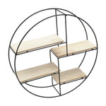 Modern Round Floating Decorative Wall Shelf