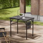 Black Aluminium Alloy Camping Table