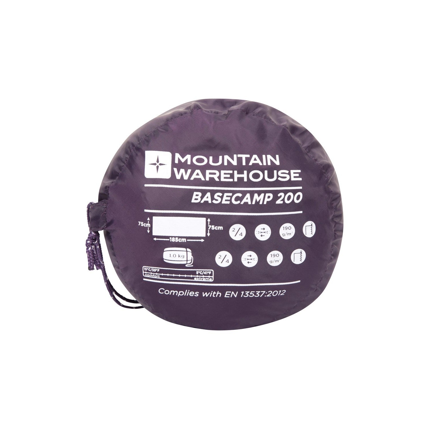 Basecamp 200 Summer Sleeping Bag | One Size | Purple