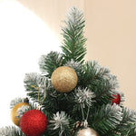 5/6/7ft Artificial Pine Christmas Tree With Pinecones, Steel Base | 6ft | Green