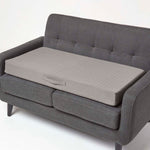 Cotton Orthopaedic Foam 2 Seater Booster Cushion | 50cm x 100cm | Charcoal Grey