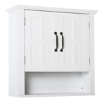 HOMCOM Bathroom Wall Cabinet, Medicine Cabinet W/ Adjustable Shelf, White