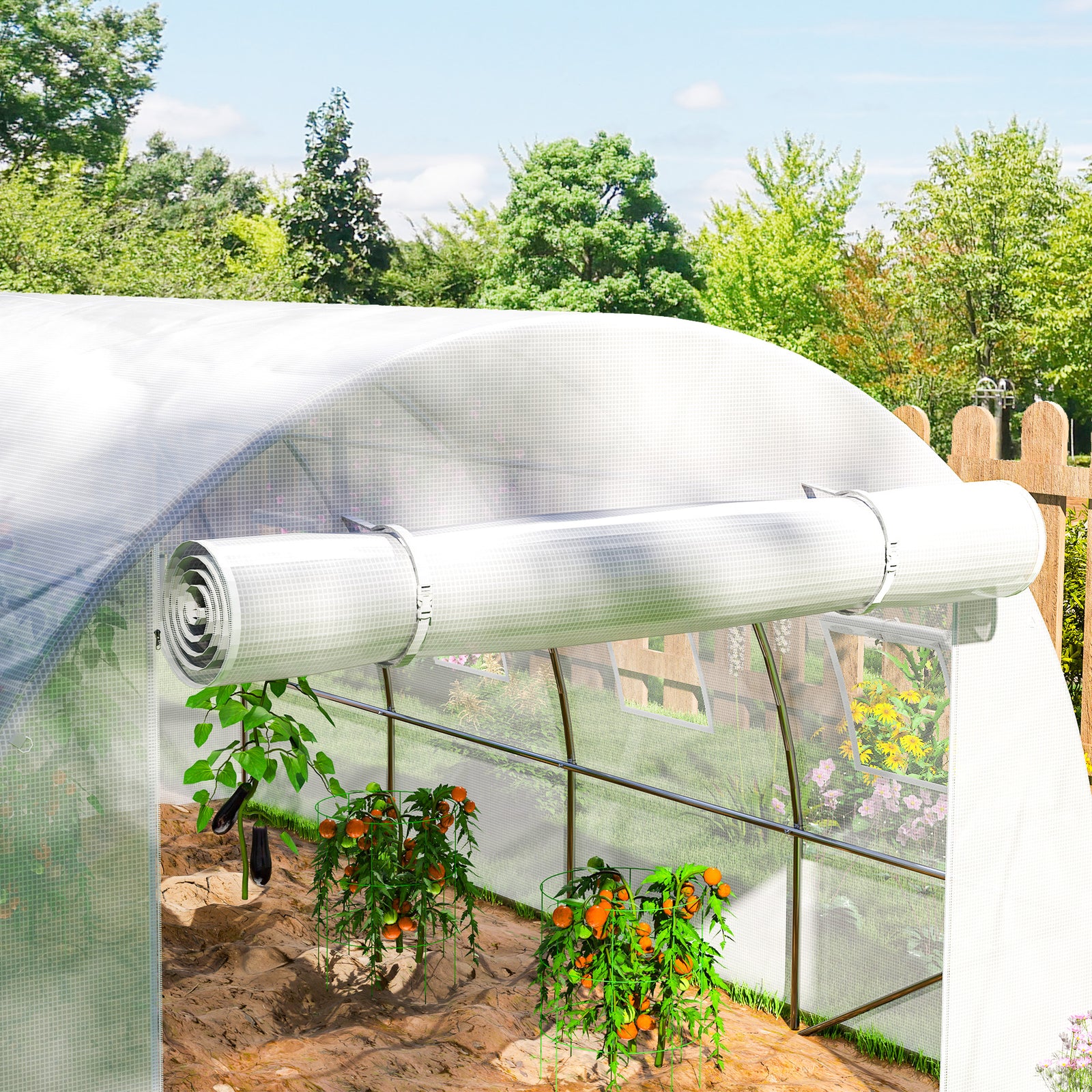 4 X 3 X 2m Greenhouse Replacement Cover | White