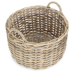 Curved Base Rattan Storage Basket | Large | Natural