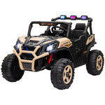 2 Seater 24v Kids Electric Car W/ Remote Control | Khaki