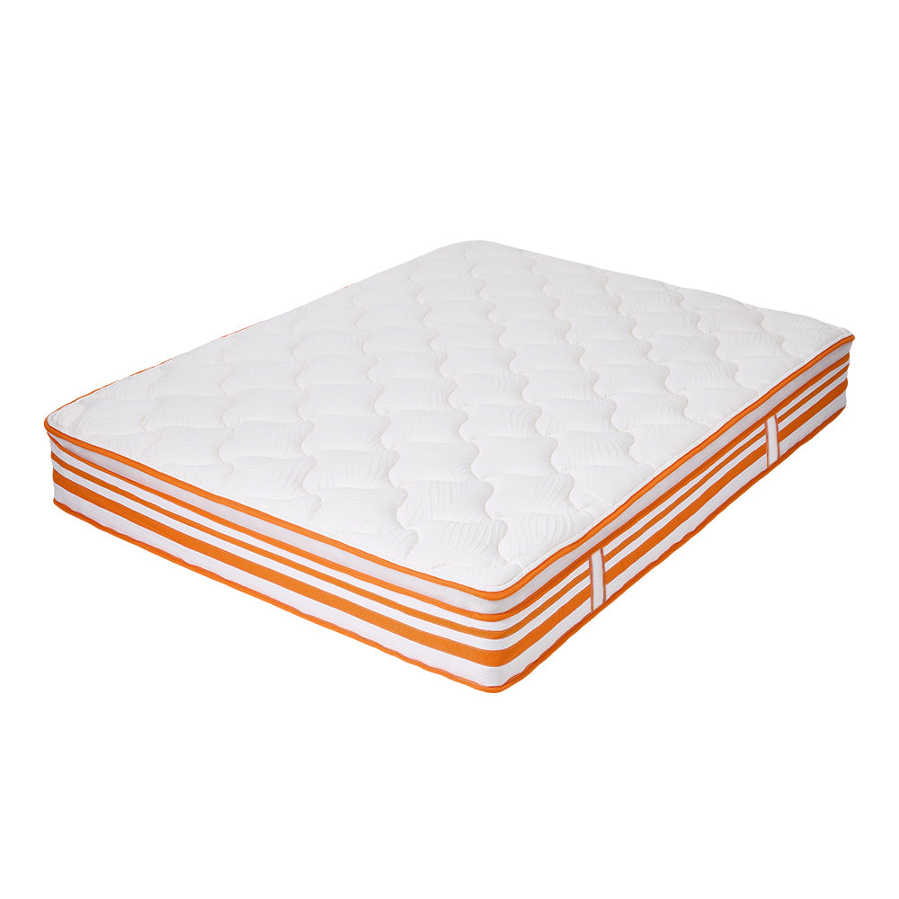 Hybrid Mattress, Medium Firm – Pocket Springs, Breathable Foam, Fire-resistant, Edge Support | King