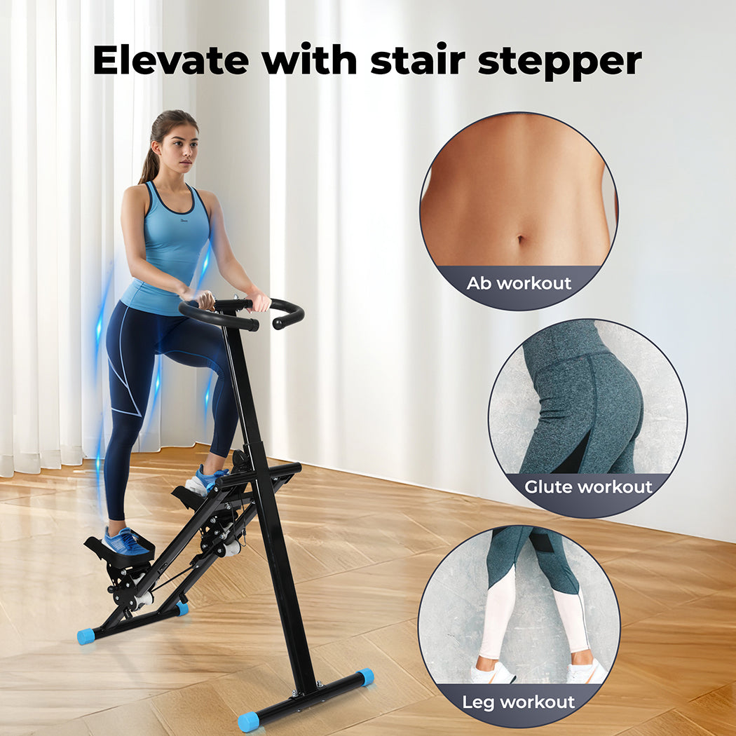 Centra Upgraded Vertical Stair Climber Foldable Stepper Exercise Machine