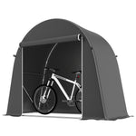 8 X 4 Ft Garden Storage Shed Tent Bike Tent | Dark Grey