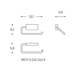 Toilet Roll Holder, Screw-in Or Self-adhesive, Matt Black Next Collection
