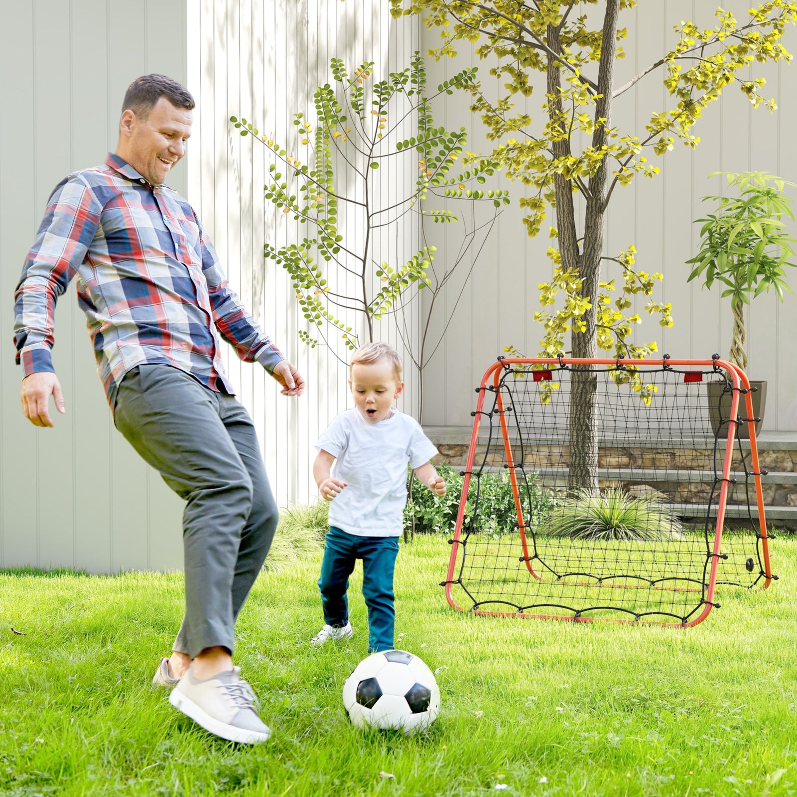 Double-sided Football Rebounder Net