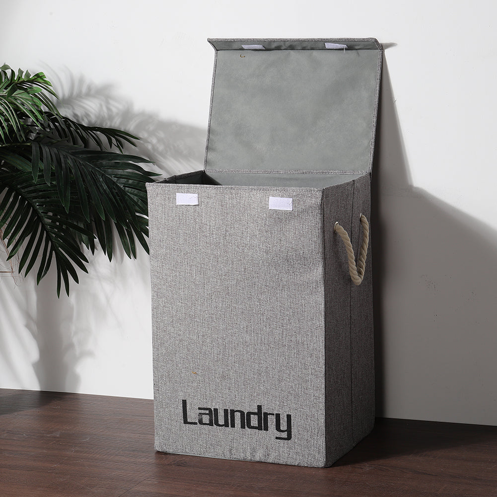 Large Laundry Baskets Washing Clothes Storage Folding Basket Hamper With Lid