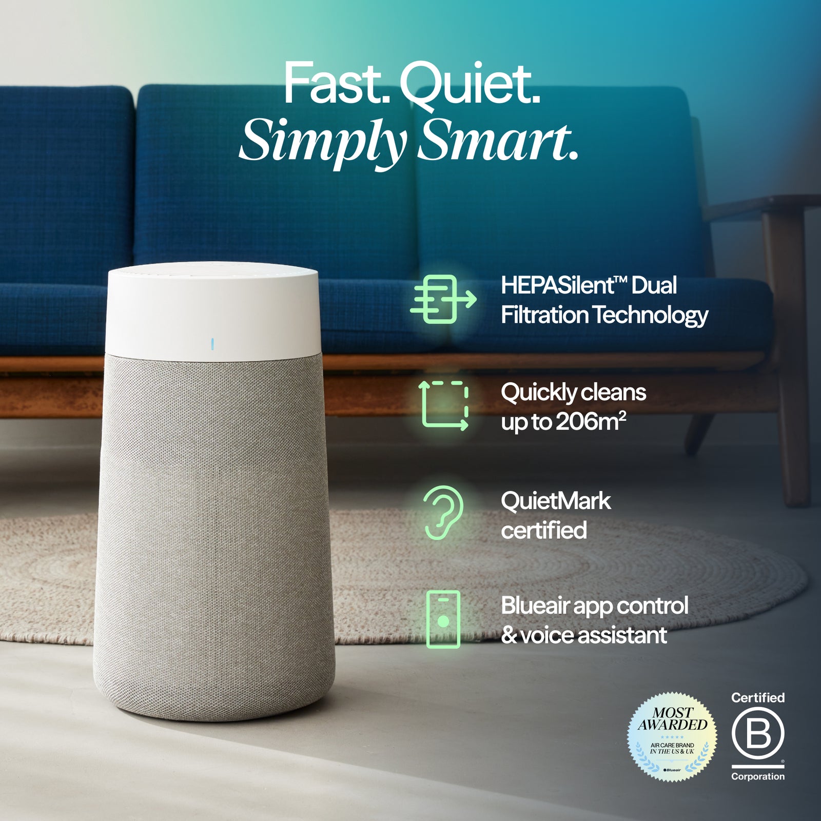Blue Max 3450i Smart Air Purifier - For Rooms Up To 103m2