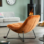 Merced Fabric Accent Chair | Orange