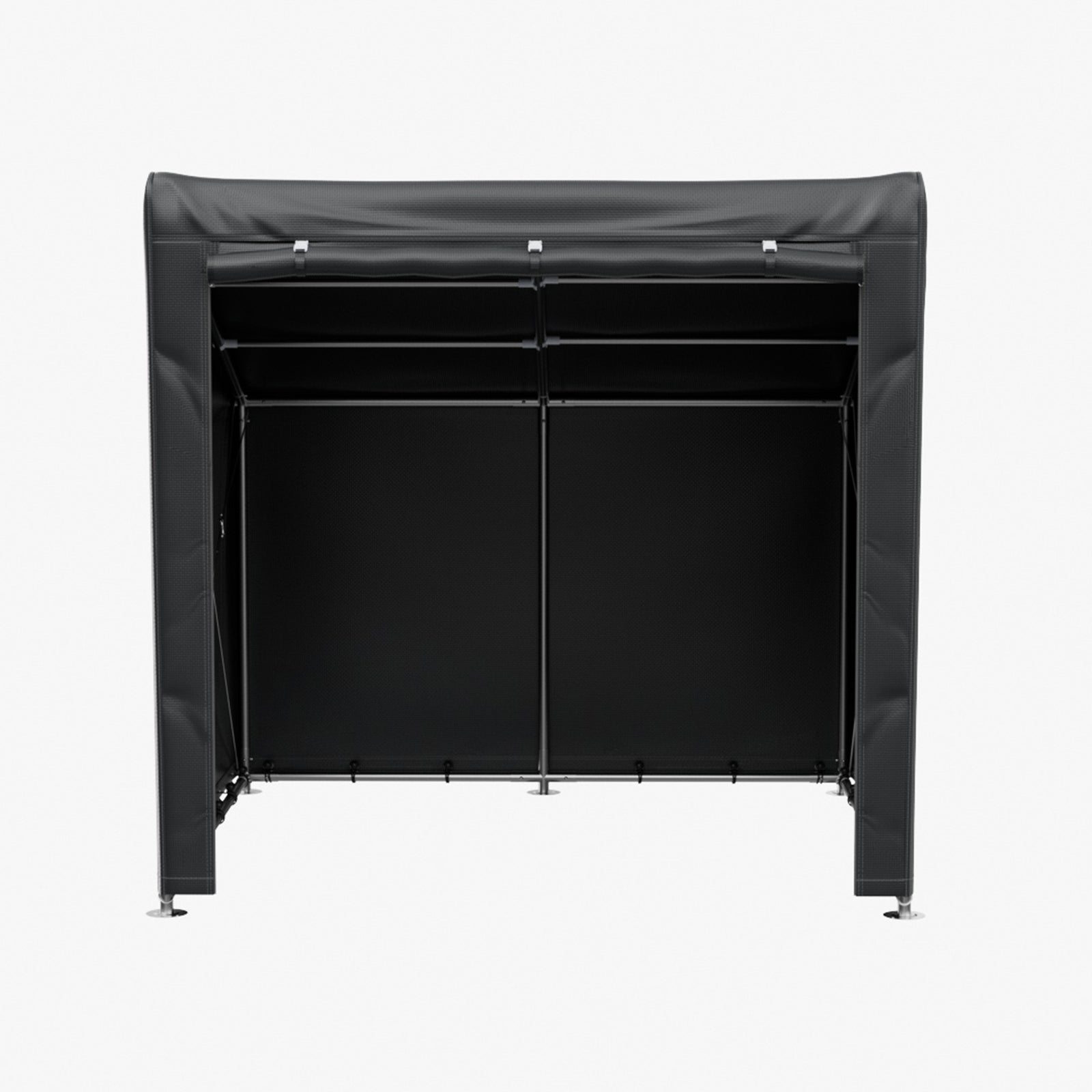 6 X 5ft Outdoor Garden Storage Shelter Bike Tent With Roll-up Zipper Door | Black