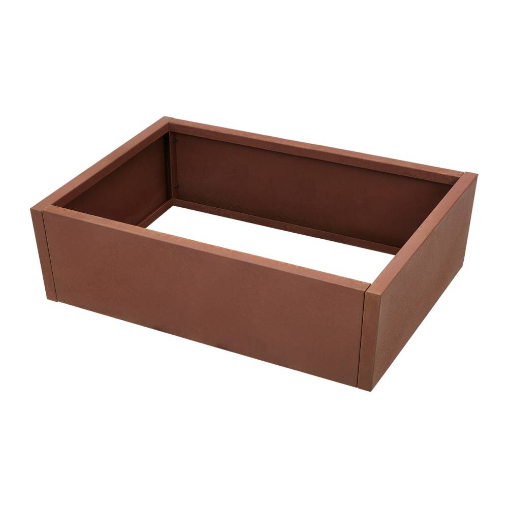 Rusty Raised Bed Steel Planter Box – Outdoor Garden Flower Bed, Weatherproof Rust Finish, Durable Raised Planter For Patio & Yard | Medium