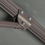 3m Garden Roma Parasol W/ Base | Dark Gray