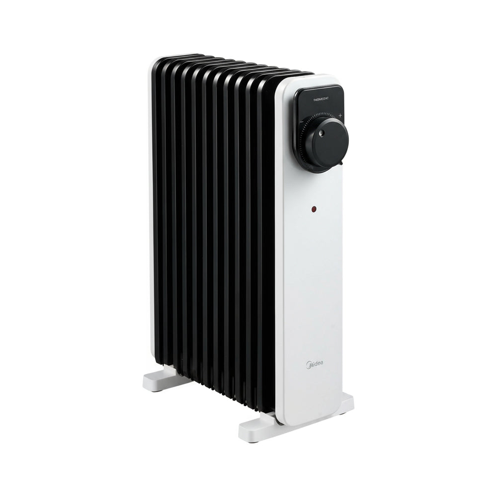 11 U-type Fins Electric Oil Heater With Knob Control & 24-hour Timer, Overheat & Tip-over Protection