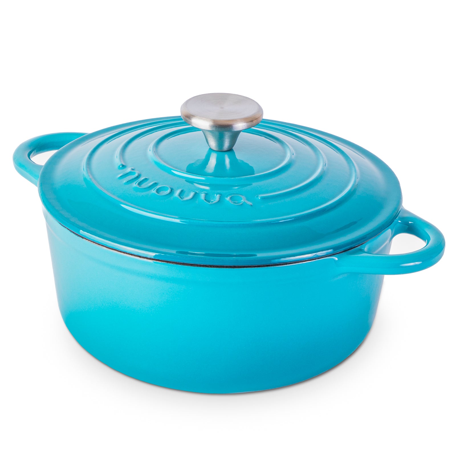 Cast Iron Dutch Oven With Lid Casserole - 24cm (4.7l) | Blue