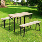 Portable Folding Camping Picnic Table And Bench Set