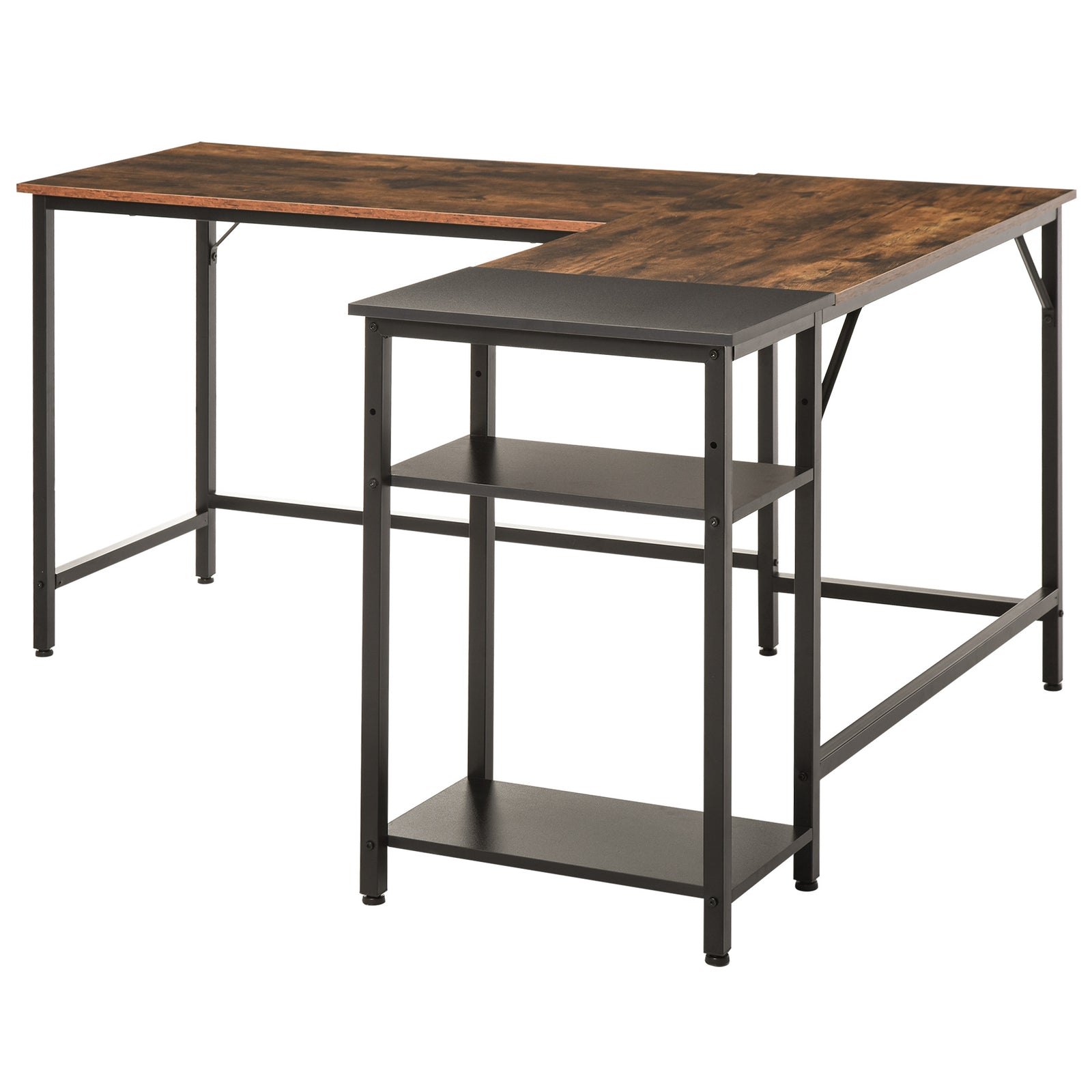Computer Desk With Adjustable Storage, Study