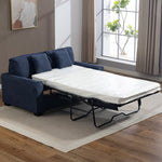 Lewiston Fabric Pull Out Sofabed | Denim