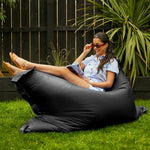 Giant Indoor Outdoor Bean Bag Lounger | Black