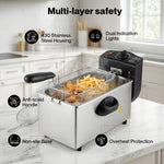 Spector Deep Fat Fryer 3l Electrical Stainless Steel Removable Frying Basket